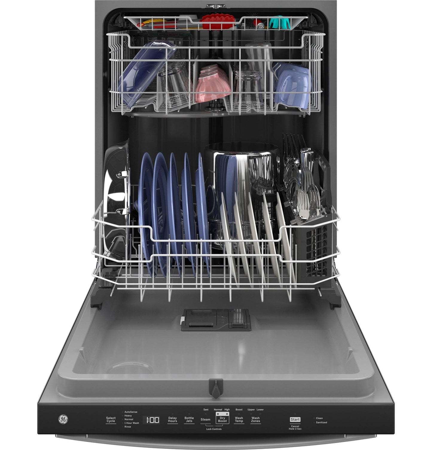 GE APPLIANCES GDT630PYRFS GE® ENERGY STAR® Top Control with Plastic Interior Dishwasher with Sanitize Cycle & Dry Boost in Stainless Steel - GDT630PYRFS