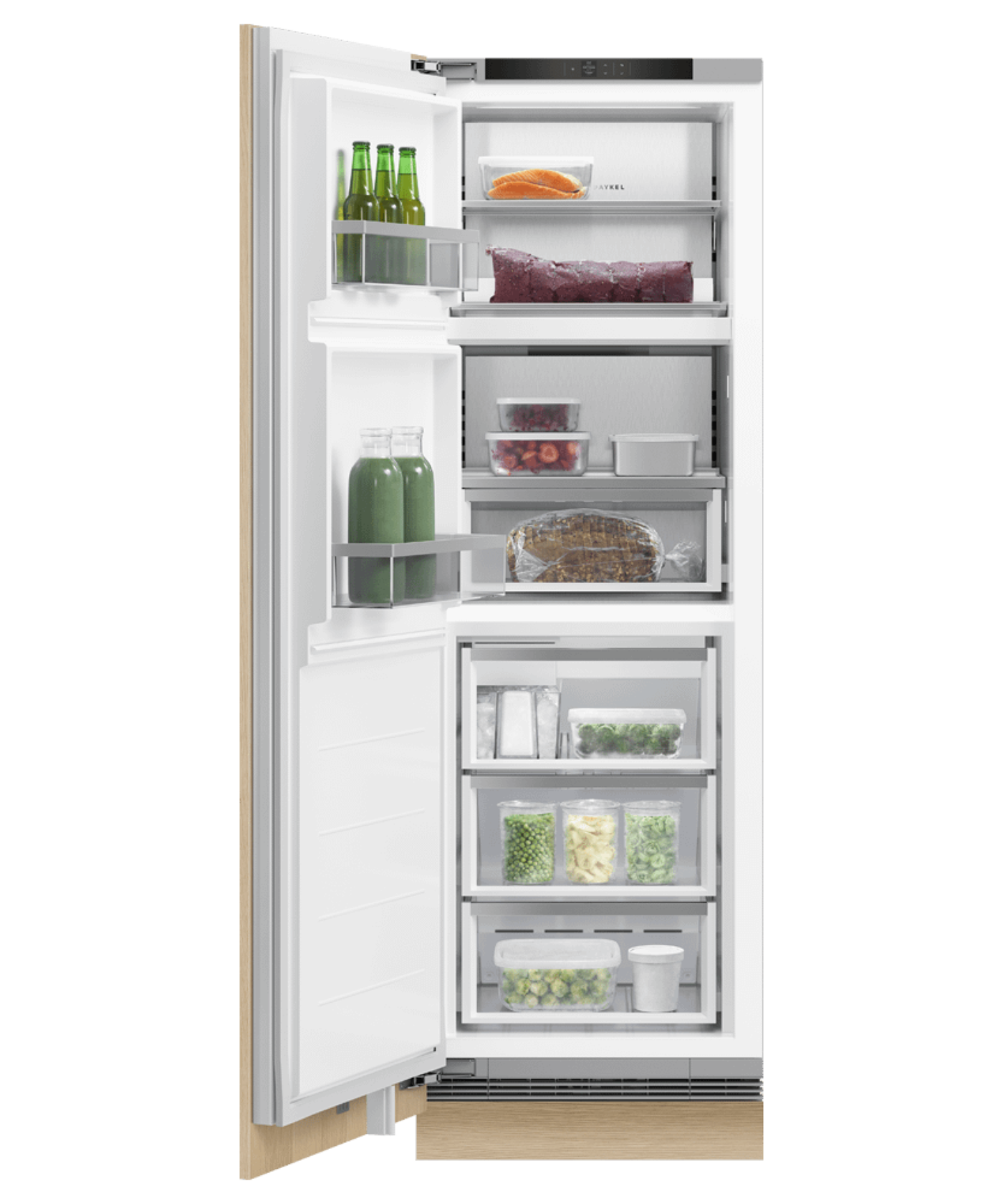 FISHER & PAYKEL RS2474F3LJ1 24" Series 9 Integrated Triple Zone Freezer Custom Panel Ready - RS2474F3LJ1