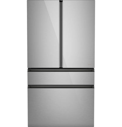CAFE CJE23DM5WS5 CAFENERGY STAR23.2 Cu. Ft. Smart Counter-Depth 4-Door French-Door Refrigerator in Platinum Glass With Dual-Dispense AutoFill Pitcher Gray - CJE23DM5WS5