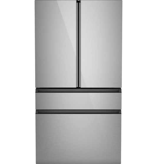 CAFE CJE23DM5WS5 CAFENERGY STAR23.2 Cu. Ft. Smart Counter-Depth 4-Door French-Door Refrigerator in Platinum Glass With Dual-Dispense AutoFill Pitcher Gray - CJE23DM5WS5