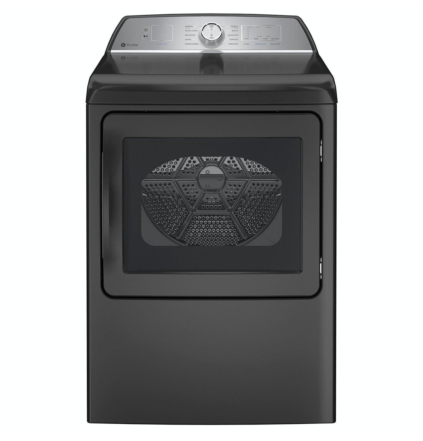 GE APPLIANCES PTD60GBPRDG GE Profile™ ENERGY STAR® 7.4 cu. ft. Capacity aluminized alloy drum Gas Dryer with Sanitize Cycle and Sensor Dry Gray - PTD60GBPRDG