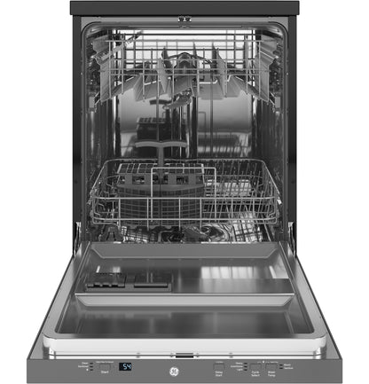 GE APPLIANCES GPT225SSLSS GE ENERGY STAR 24" in Stainless Steel Interior Portable Dishwasher with Sanitize Cycle in Stainless Steel - GPT225SSLSS