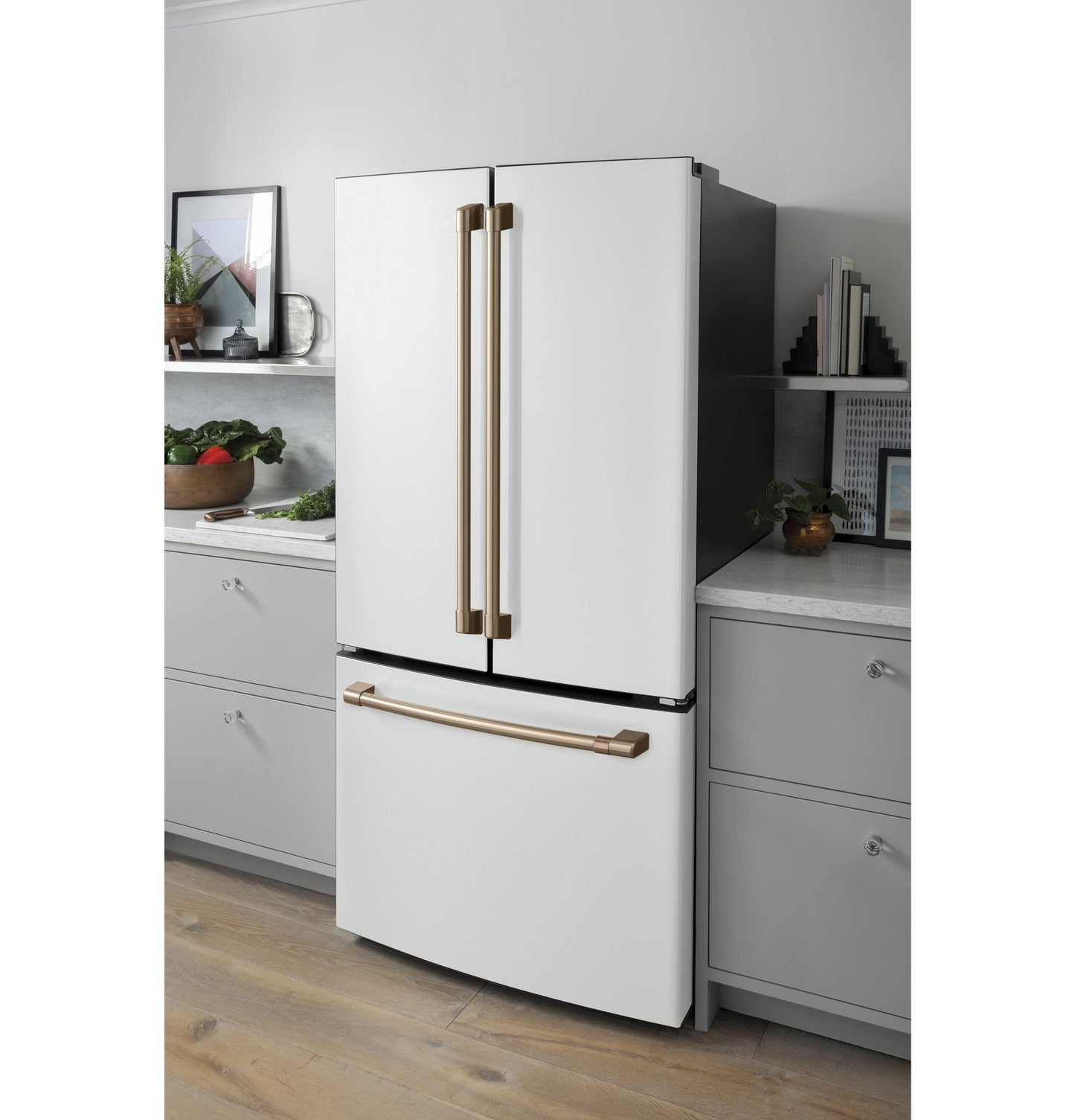 CAFE CWE19SP4NW2 CAFé ENERGY STAR 18.6 Cu. Ft. Counter-Depth French-Door Refrigerator White - CWE19SP4NW2
