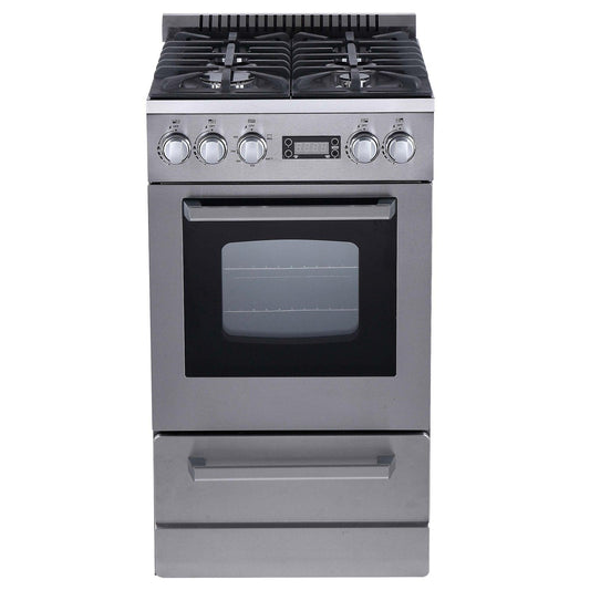 AVANTI DGR20P3S Avanti ELITE Series 20" Gas Range Oven in Stainless Steel - DGR20P3S