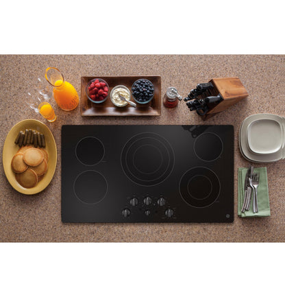 GE APPLIANCES JEP5036DTBB GE® 36" Built-In Knob Control Electric Cooktop Black - JEP5036DTBB