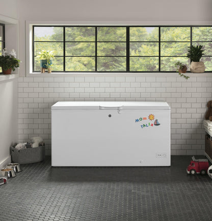 GE APPLIANCES 15.7 Cu. Ft. Manual Defrost Chest Freezer White - FCM16DLWW