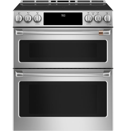 CAFE CHS950P2MS1 CAFé 30" Smart Slide-In, Front-Control, Induction and Convection Double-Oven Range in Stainless Steel - CHS950P2MS1