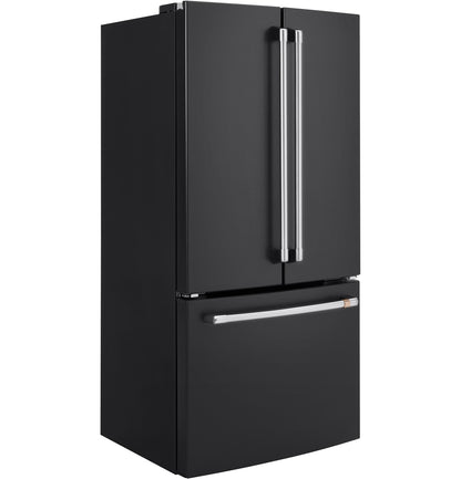 CAFE CWE19SP3ND1 CAFE ENERGY STAR 18.6 Cu. Ft. Counter-Depth French-Door Refrigerator Black - CWE19SP3ND1
