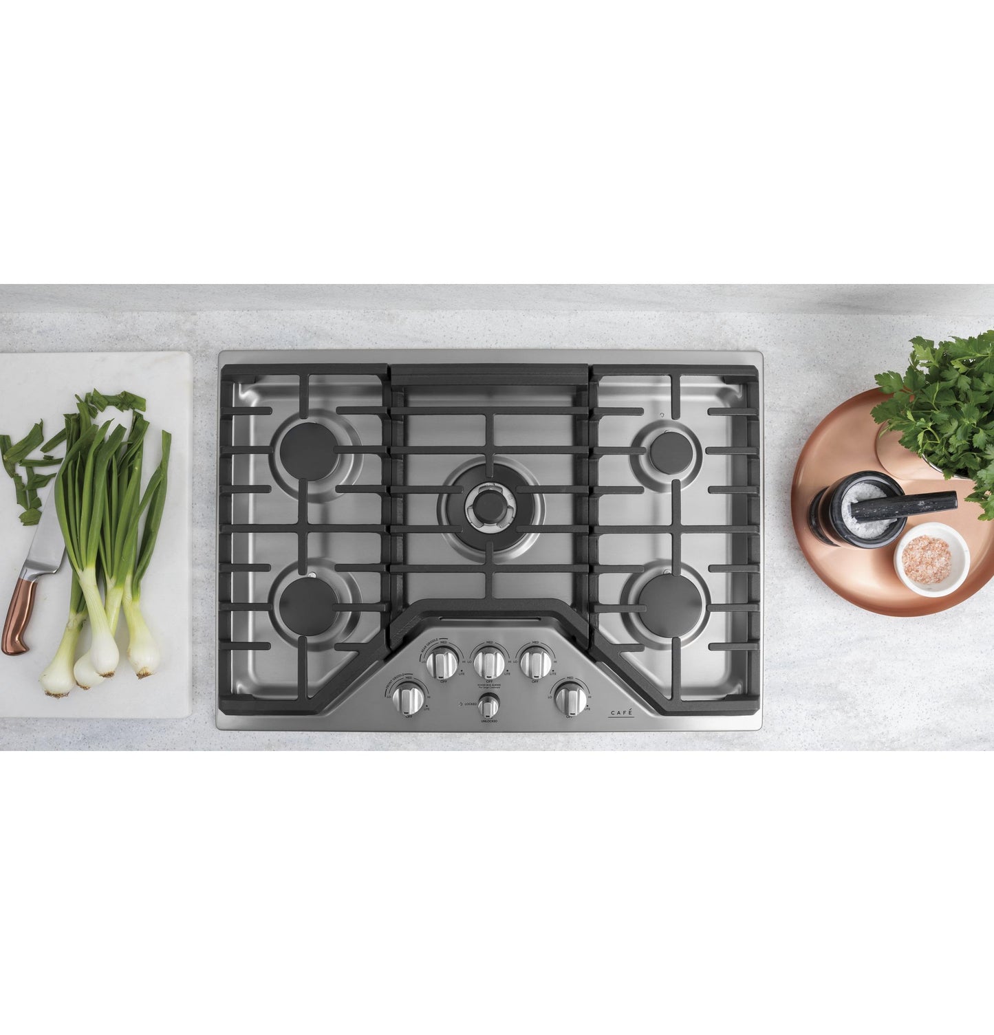 CAFE CGP95302MS1 CAFé30" Gas Cooktop in Stainless Steel - CGP95302MS1