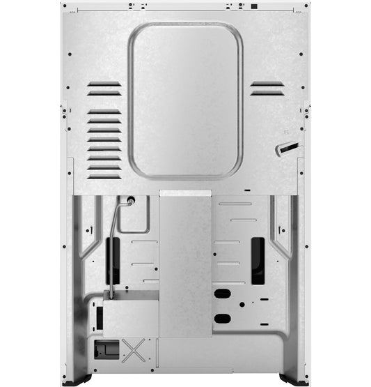 GE APPLIANCES GE 30" Free-Standing Gas Convection Range with No Preheat Air Fry and EasyWash Oven Tray White - GGF600AVWW