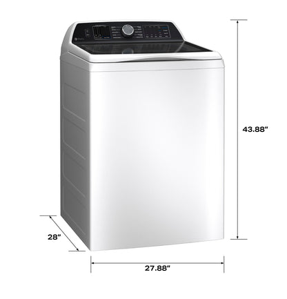GE APPLIANCES PTW700BSTWS GE Profile™ ENERGY STAR® 5.4 cu. ft. Capacity Washer with Smarter Wash Technology and FlexDispense™ White - PTW700BSTWS