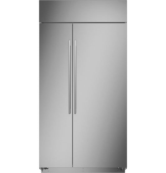 MONOGRAM Monogram 42" Built-In Side-by-Side Refrigerator in Stainless Steel - ZISS420NNSS