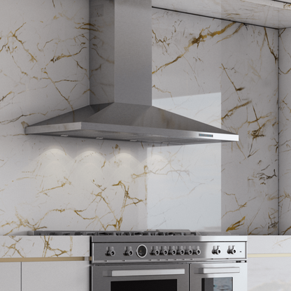 XO APPLIANCE XOV36KSE 36" 1000 CFM Italian Made Wall Chimney Range Hood in Stainless Steel - XOV36KSE