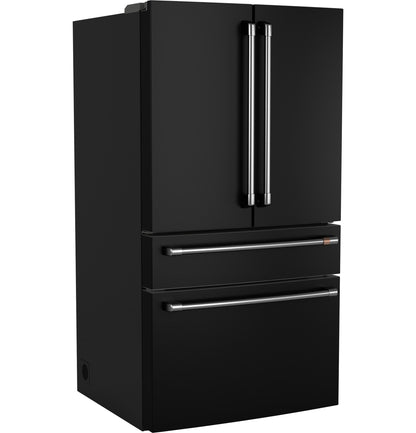 CAFE CJE23DP3WD1 CAFé™ ENERGY STAR® 23.2 Cu. Ft. Smart Counter-Depth 4-Door French-Door Refrigerator With Dual-Dispense AutoFill Pitcher Black - CJE23DP3WD1