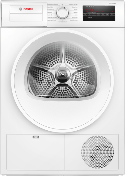 BOSCH WPA12100UC 300 Series, condenser tumble dryerin White - WPA12100UC