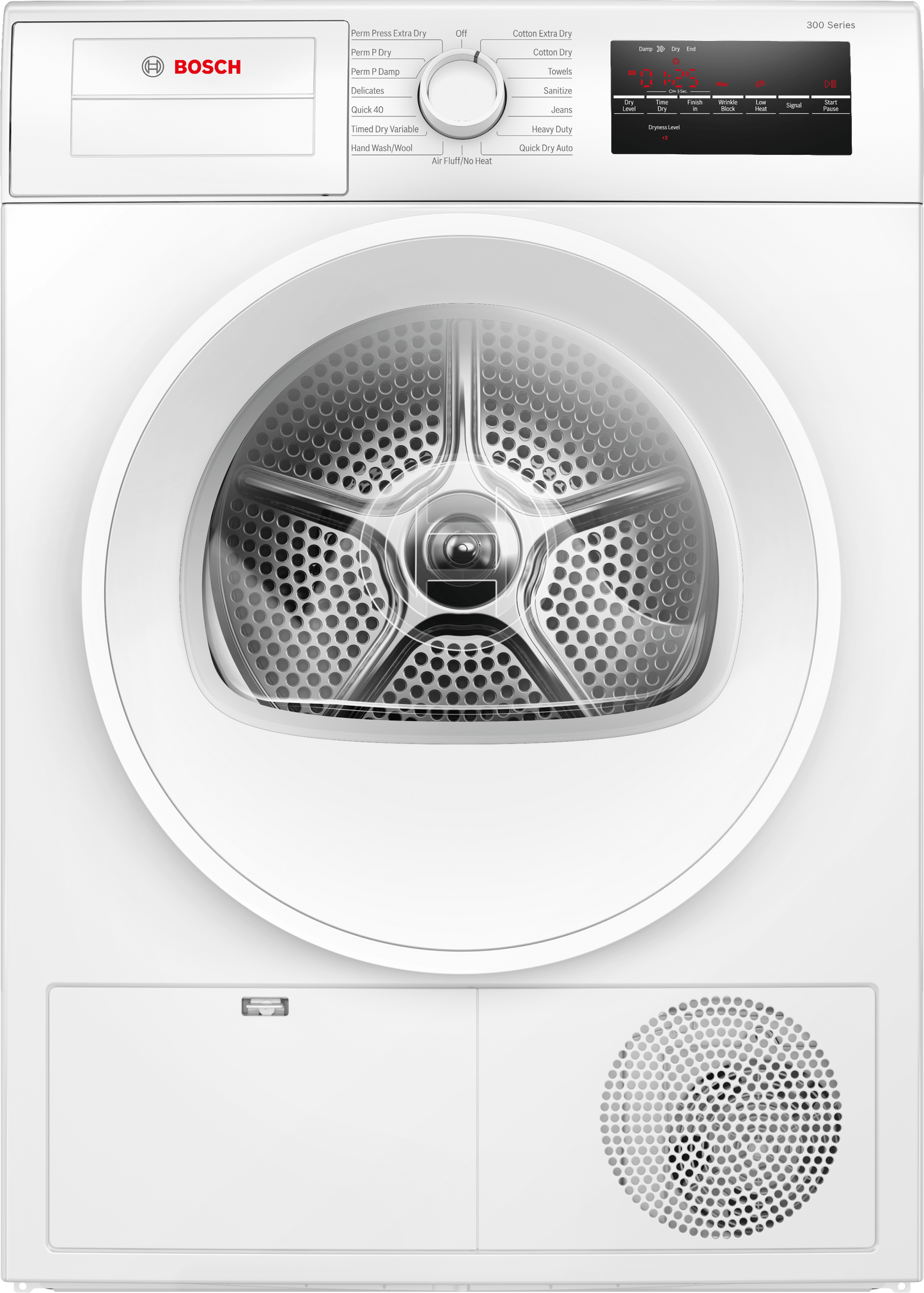 BOSCH WPA12100UC 300 Series, condenser tumble dryerin White - WPA12100UC