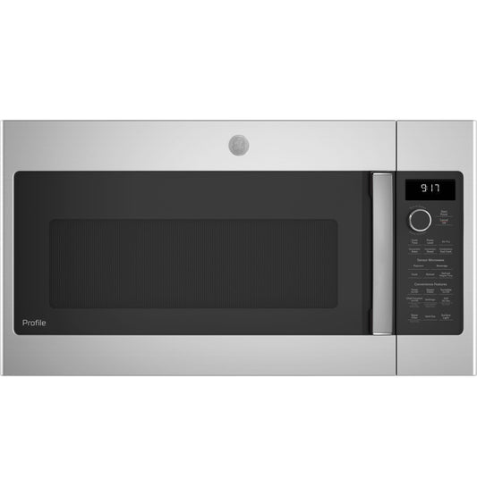 GE APPLIANCES Profile 1.7 Cu. Ft. Convection Over-the-Range Microwave Oven in Stainless Steel - PVM9179SRSS