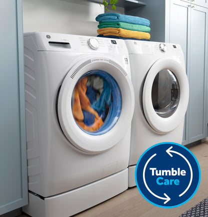 GE APPLIANCES GFW550SPRRS GE® ENERGY STAR® 4.8 cu. ft. Capacity Smart Front Load Washer with UltraFresh Vent System with OdorBlock™ and Sanitize w/Oxi Blue - GFW550SPRRS