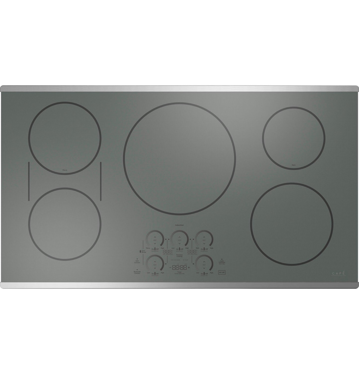 CAFE  Series ENERGY STAR 36" Built-In Touch Control Induction Cooktop in Stainless Steel - CHP90362TSS