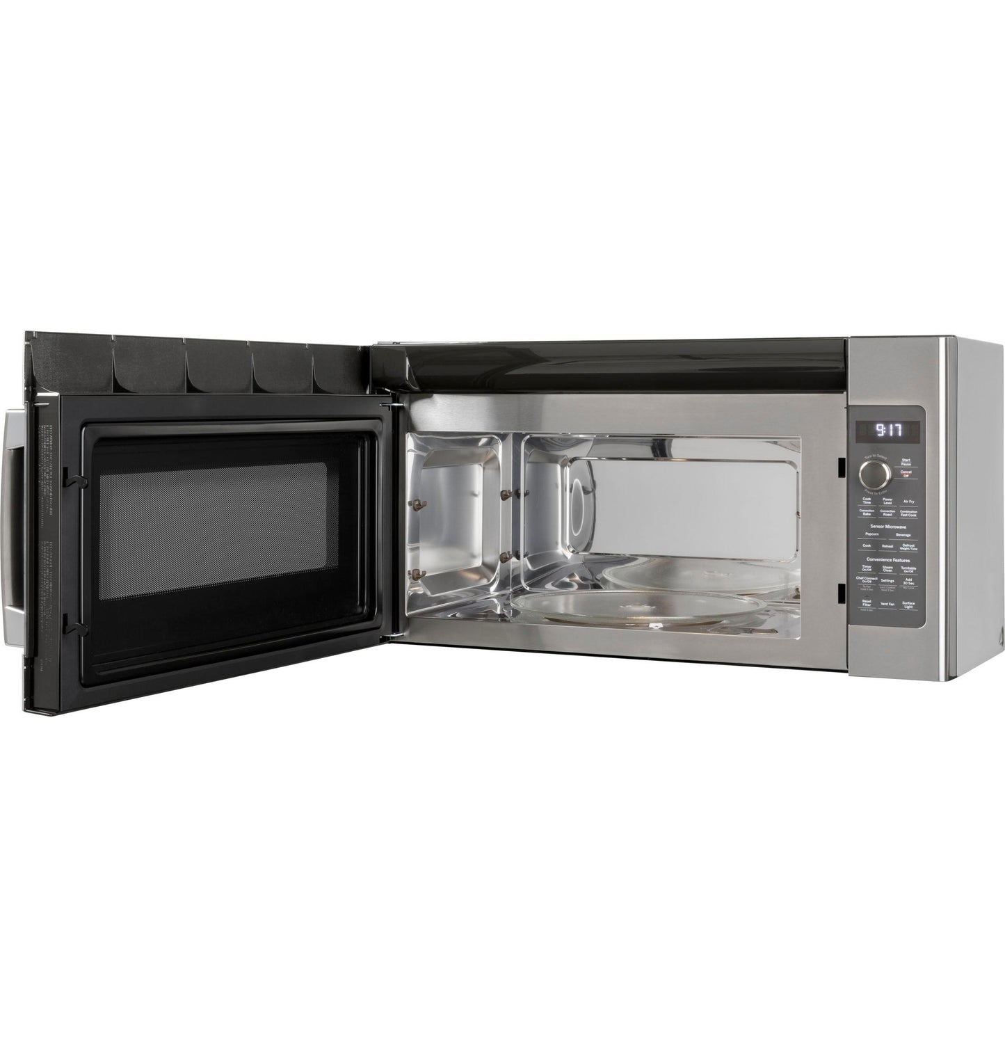 GE APPLIANCES Profile 1.7 Cu. Ft. Convection Over-the-Range Microwave Oven in Stainless Steel - PVM9179SRSS