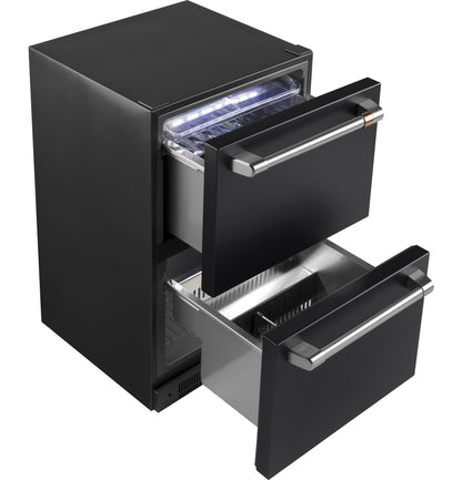 CAFE CDE06RP3ND1 CAFé 5.7 Cu. Ft. Built-In Dual-Drawer Refrigerator Black - CDE06RP3ND1