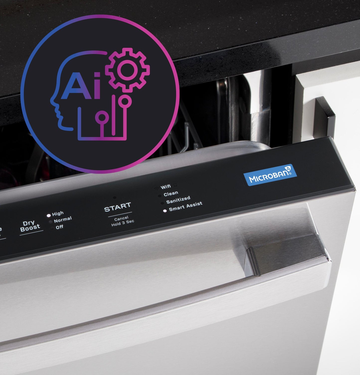 GE APPLIANCES PDT795SYVFS GE Profile™ ENERGY STAR Smart UltraFresh System Dishwasher with Microban™ Antimicrobial Technology with Deep Clean Washing 3rd Rack, 39 dBA in Stainless Steel - PDT795SYVFS