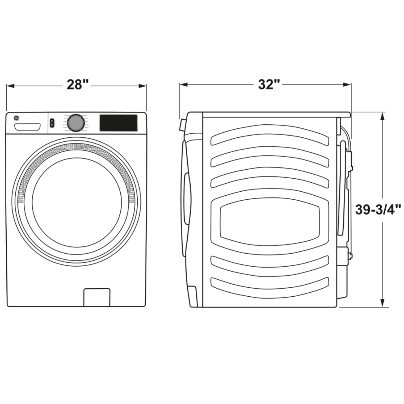 GE APPLIANCES GFW550SSNWW GE® ENERGY STAR 4.8 cu. ft. Capacity Smart Front Load  Washer with UltraFresh Vent System with OdorBlock™ and Sanitize w/Oxi White - GFW550SSNWW