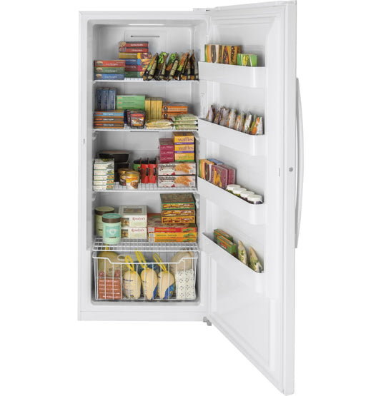 GE APPLIANCES 21.3 Cu. Ft. Frost-Free Garage Ready Upright Freezer White - FUF21SMRWW