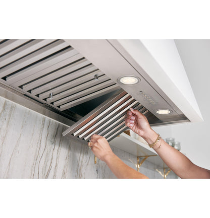 CAFE 36" Smart Designer Custom Insert w/ Dimmable LED Lighting in Stainless Steel - UVC9360SLSS