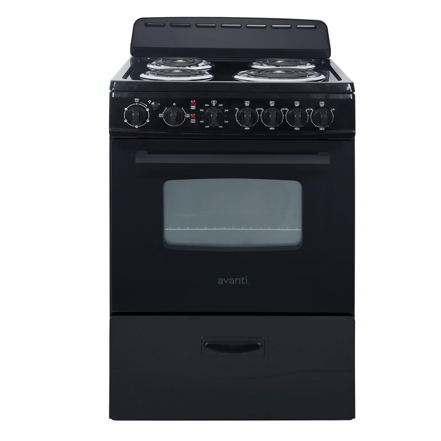 AVANTI ERU240P1B Avanti 24" Electric Range - Black - ERU240P1B