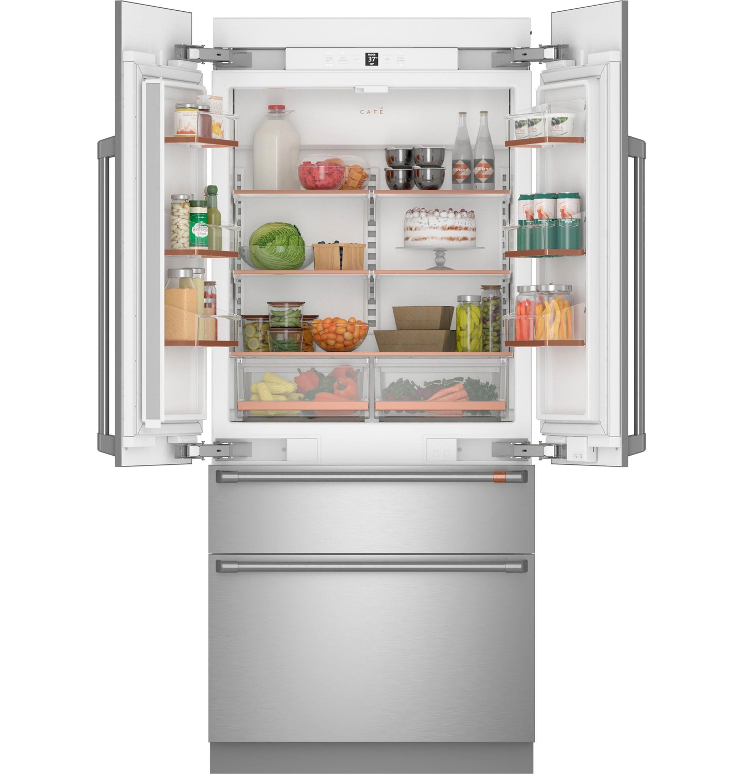 CAFE CIP36NP2VS1 CAFé36" Integrated French-Door Refrigerator in Stainless Steel -  CIP36NP2VS1