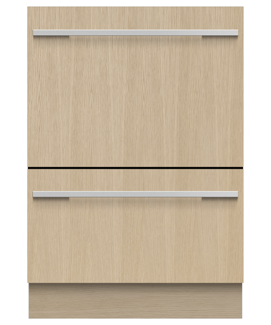 FISHER & PAYKEL DD24DTI9N Series 9 Integrated Tall Double DishDrawer™ Dishwasher Custom Panel Ready - DD24DTI9N
