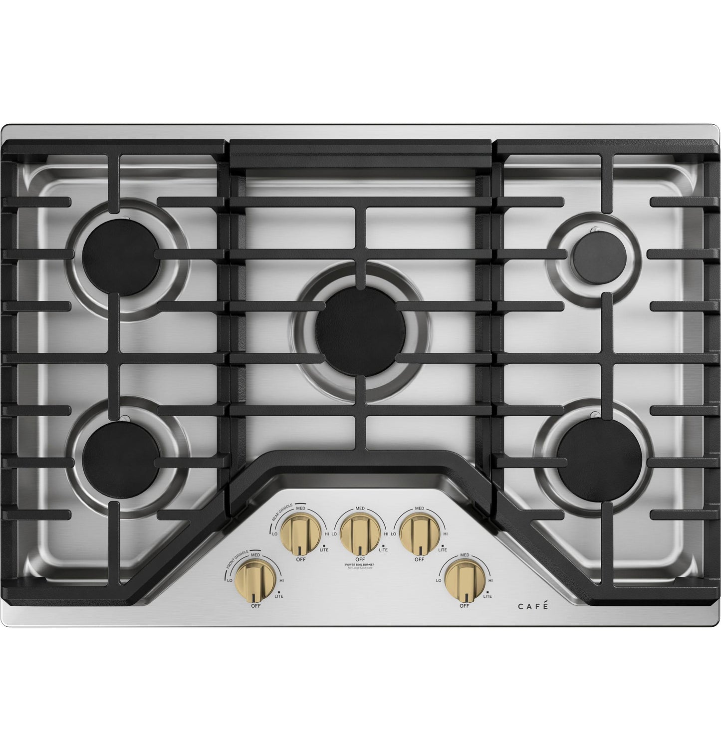 CAFE CGP70302NS1 CAFé™ 30" Gas Cooktop in Stainless Steel - CGP70302NS1