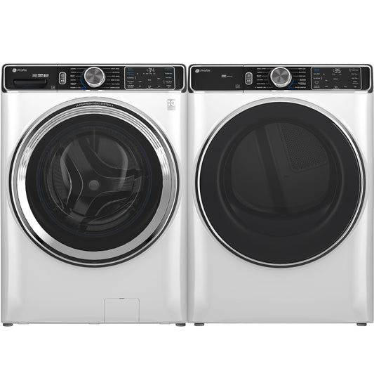 GE APPLIANCES PFD87GSSVWW GE Profile™ 7.8 cu. ft. Capacity Smart Front Load Gas Dryer with Steam and Sanitize Cycle White - PFD87GSSVWW