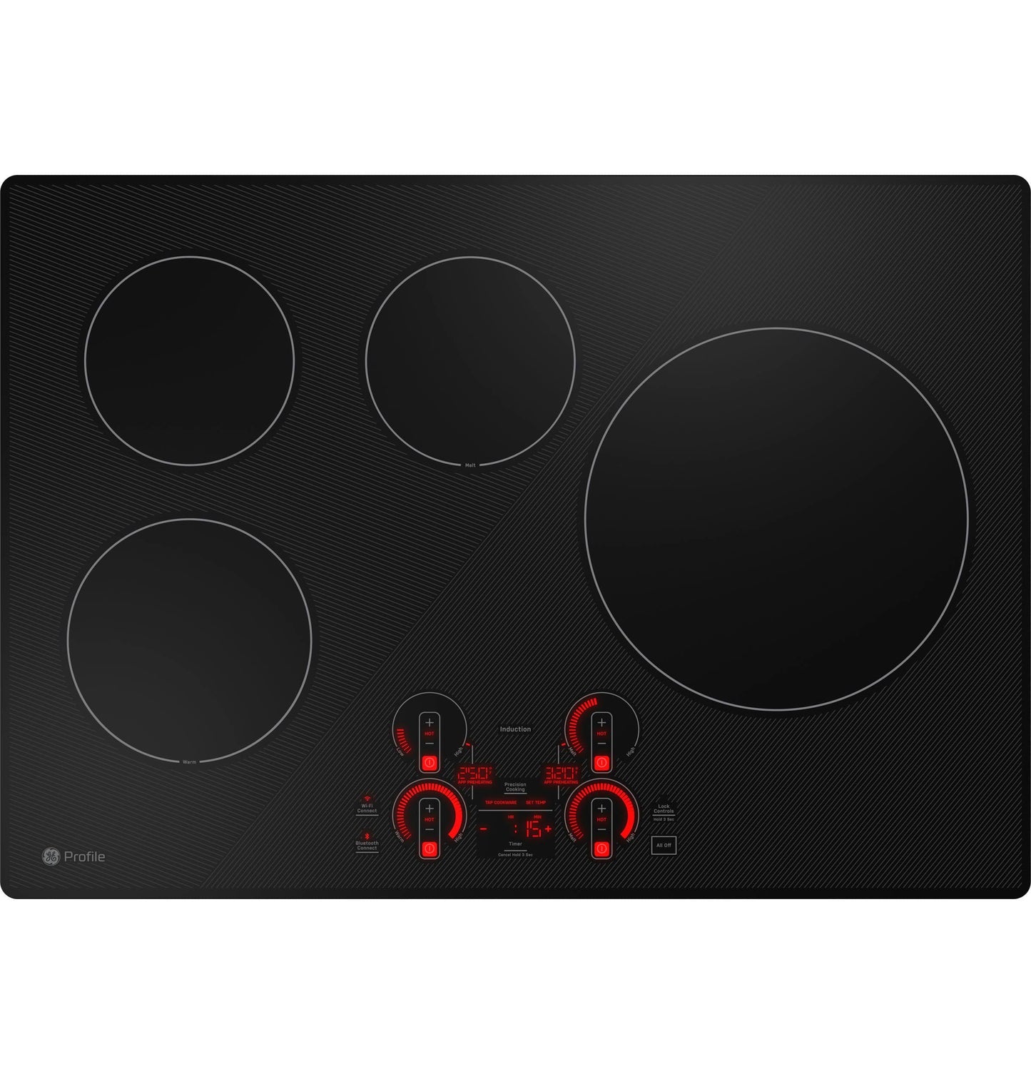 GE APPLIANCES PHP7030DTBB GE Profile™ ENERGY STAR® 30" Built-In Touch Control Induction Cooktop Black - PHP7030DTBB