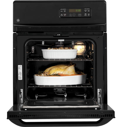 GE APPLIANCES JRP20BJBB GE® 24" Electric Single Self-Cleaning Wall Oven Black - JRP20BJBB