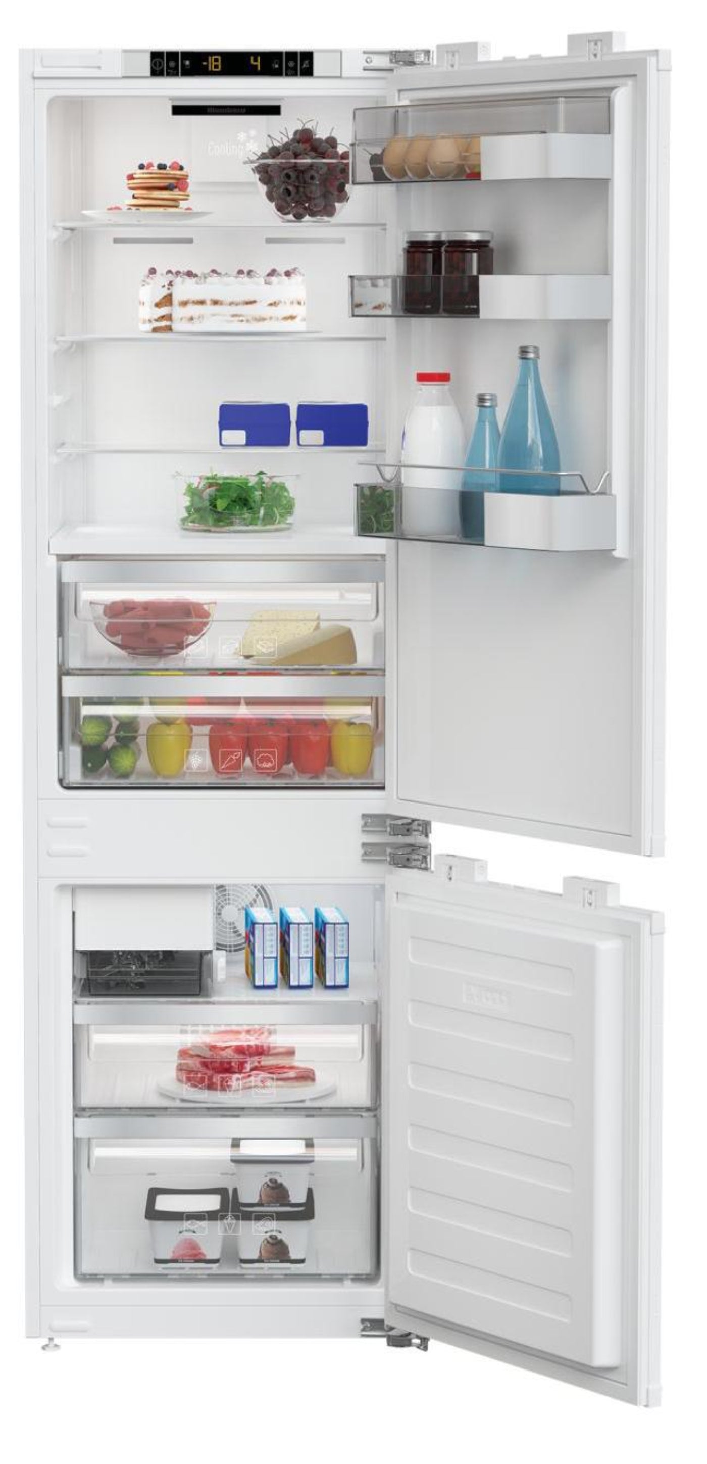 BLOMBERG APPLIANCES BRFB1052FFBI2 22in 10.5 cuft fully integrated fridge with auto ice maker Custom Panel Ready - BRFB1052FFBI2