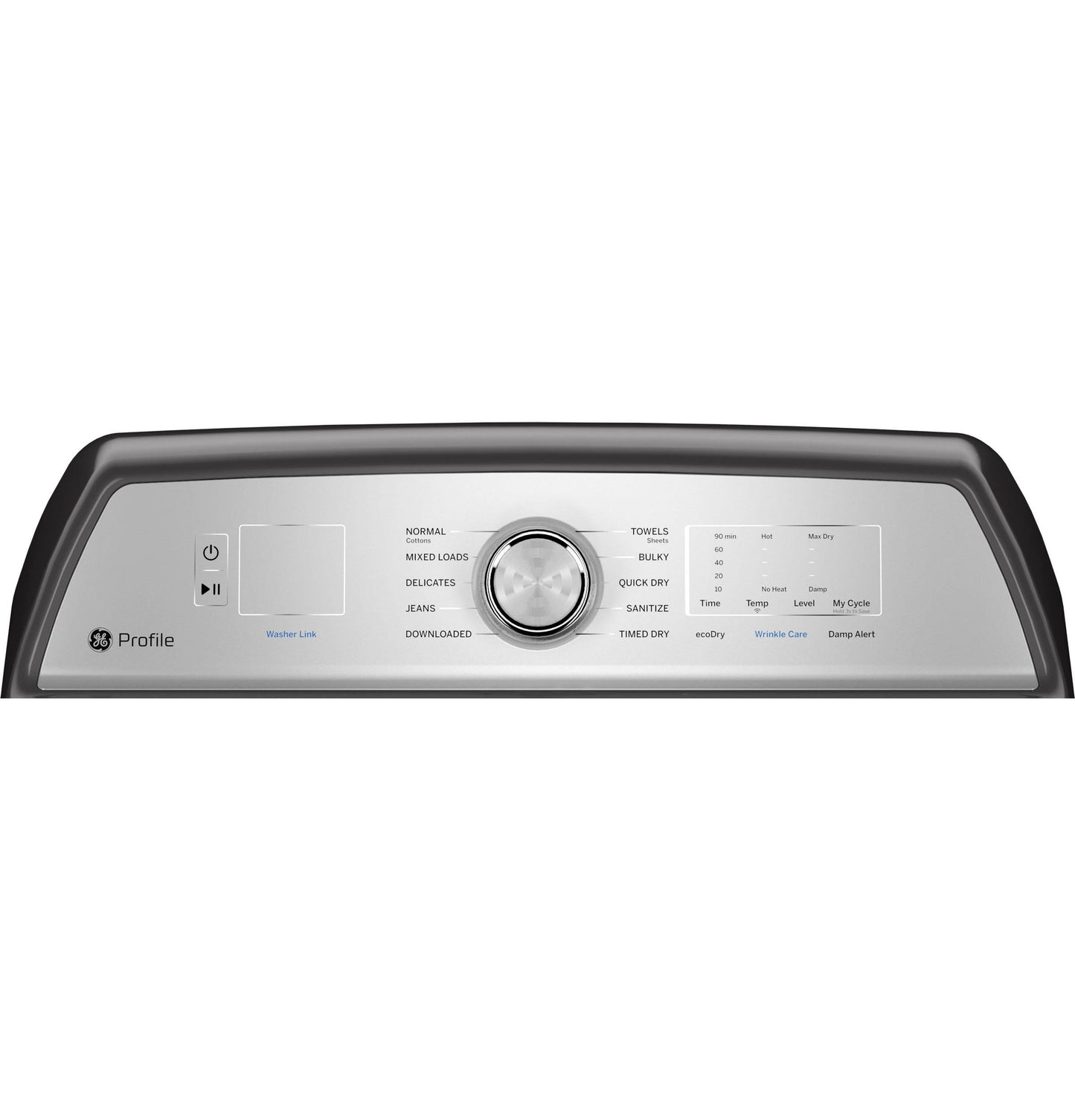 GE APPLIANCES PTD60GBPRDG GE Profile™ ENERGY STAR® 7.4 cu. ft. Capacity aluminized alloy drum Gas Dryer with Sanitize Cycle and Sensor Dry Gray - PTD60GBPRDG