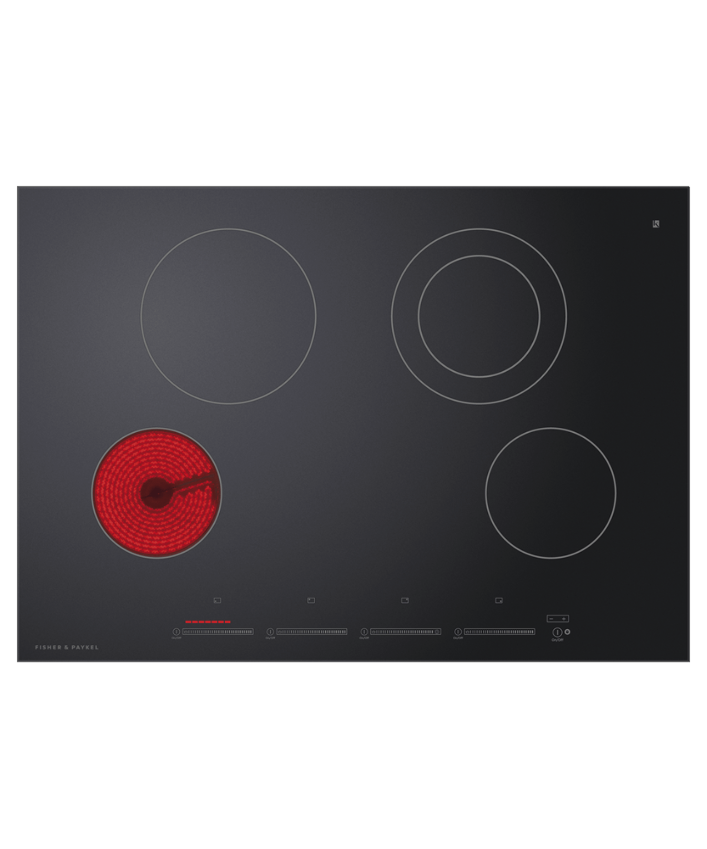 FISHER & PAYKEL CE304DTB1 30" Series 5 4 Element Electric Cooktop Black - CE304DTB1