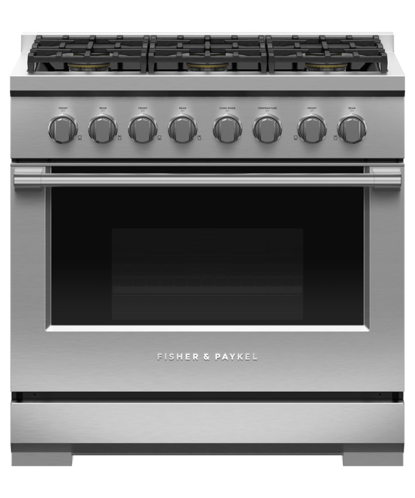 FISHER & PAYKEL RGV3366N 36" Series 7 Professional 6 Burner Gas Range in Stainless Steel - RGV3366N