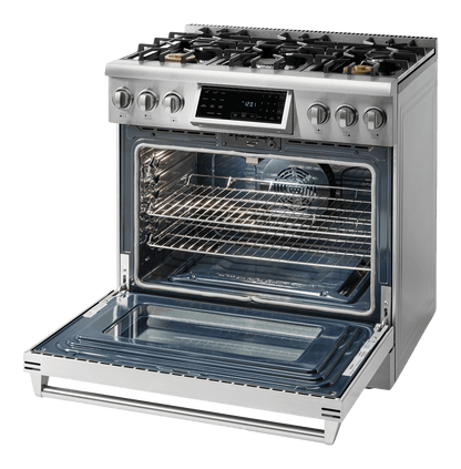 THOR KITCHEN TRG3601 Thor Kitchen 36-inch Tilt Panel Gas Range - Professional - Model Trg3601 - TRG3601