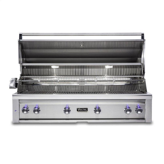 VIKING 54"W. Built-in Grill with ProSear Burner and Rotisserie - in Stainless Steel - VQGI5541NSS