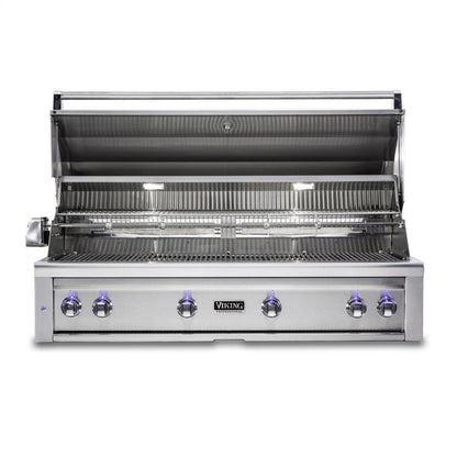 VIKING 54"W. Built-in Grill with ProSear Burner and Rotisserie - in Stainless Steel - VQGI5541LSS