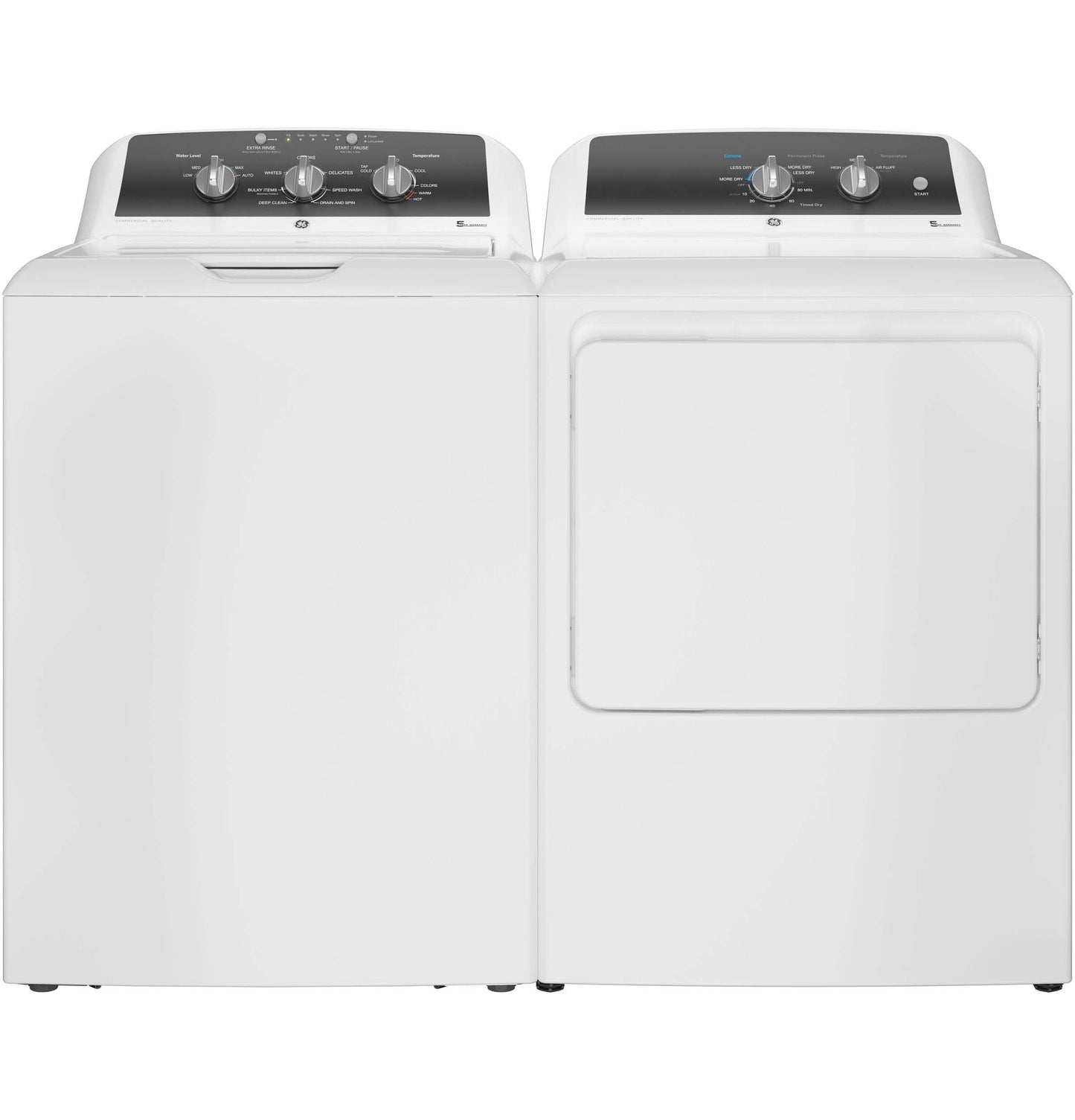 GE APPLIANCES GTX52GASPWB GE 6.2 cu. ft. Capacity Gas Dryer with Up To 120 ft. Venting and 5-yr Limited Warranty White - GTX52GASPWB