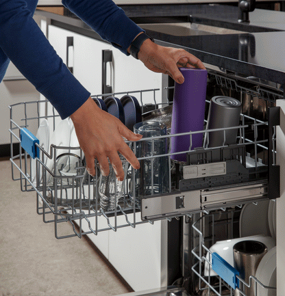 GE APPLIANCES PDT755SBVTS GE Profile™ ENERGY STAR Smart UltraFresh System Dishwasher with Microban™ Antimicrobial Technology with Deep Clean Washing 3rd Rack, 42 dBA Black in Stainless Steel - PDT755SBVTS