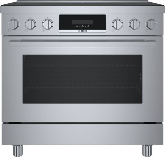 BOSCH HIS8655U 800 Series, Induction freestanding range cooker, 36'' in Stainless Steel - HIS8655U