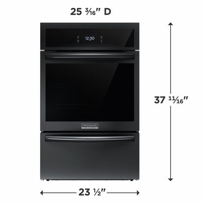 FRIGIDAIRE GCWG2438AB 24" Single Gas Wall Oven with Air Fry Black - GCWG2438AB