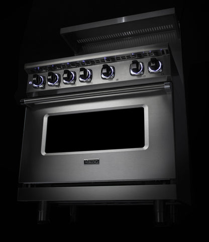VIKING 36" Dual Fuel Range - VDR7362 Viking 7 Series Blue - VDR73626BSBLP