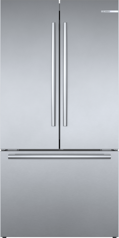 BOSCH B36CT80SNS 800 Series, French Door Bottom freezer, multi door, 36'', Brushed steel (with anti-fingerprint) in Stainless Steel - B36CT80SNS