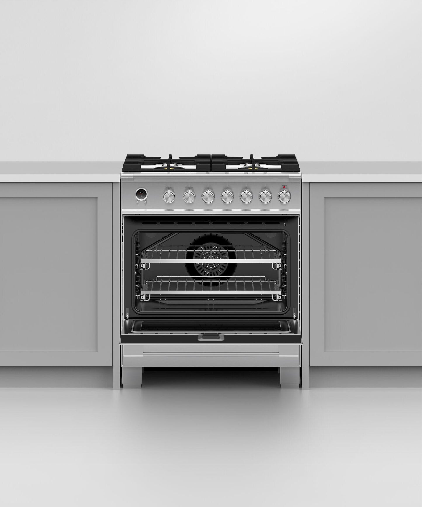 FISHER & PAYKEL OR30SCG6X1 30" Series 9 Classic 4 Burner Dual Fuel Self-Cleaning Range in Stainless Steel - OR30SCG6X1